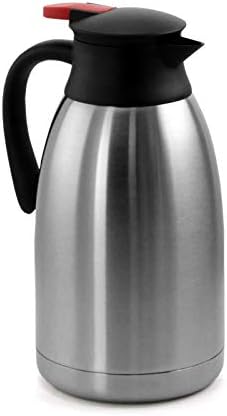MegaChef 2 Liter Stainless Steel Thermal Beverage Carafe for Coffee and Tea
