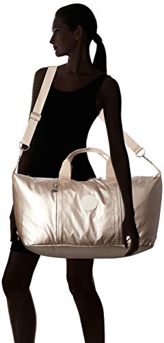 Kipling Women's Bori Duffle Bag, Lightweight Water Resistant Weekender, Nylon Travel Duffel, Metallic Glow, One Size - Image 7