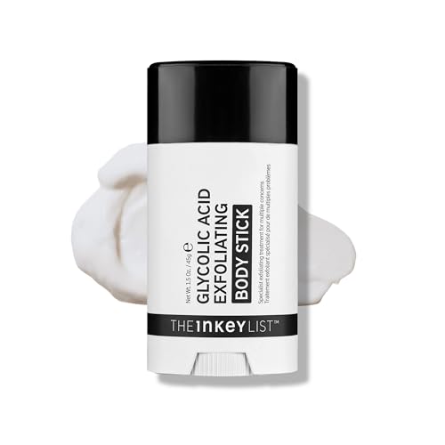 The INKEY List Glycolic Acid Exfoliating Body Stick 45g, Multiple Concerns, One Targeted Solution, Delivers Deep, Effective Exfoliation, Fragrance Free, Suitable For All Skin Types