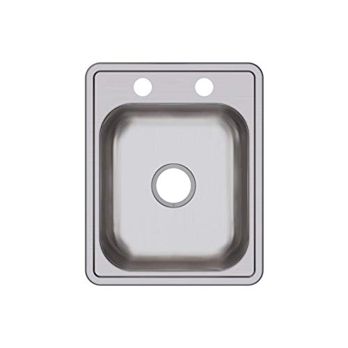 Dayton D117212 Single Bowl Top Mount Stainless Steel Bar Sink