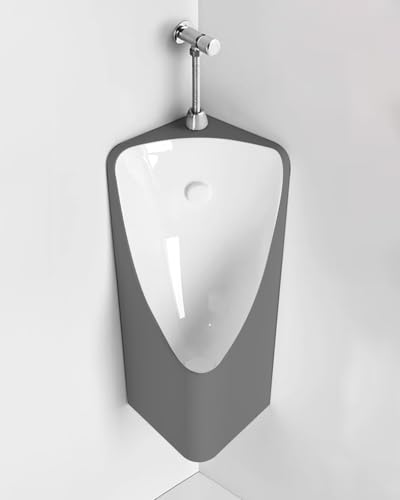 Urinario de esquina para hombre, para colgar en la pared, urinarios de cerámica con accesorios para hospitales y sitios, solución eficiente para inodoro masculino