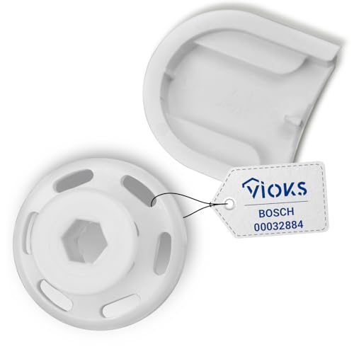 VIOKS Raccordo per coperchio bianco di ricambio per frizione Bosch 00032884 – Raccordo frizione per intagliatore automatico Bosch robot da cucina MUM 4 e MUM 5 Bosch – Bosch MUM4 pezzi di ricambio e