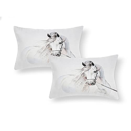 AVJWWD Bedding Duvet Cover Set 3D Print Horse Quilt Cover Bedding Sets 135×200cm - Image 4
