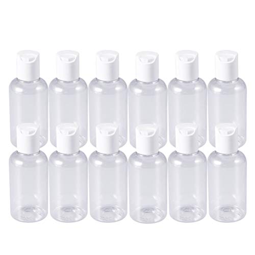 FRCOLOR Botella Cubierta 24unidades 75ml Viaje Rellenables Champú Loción Lavado Facial