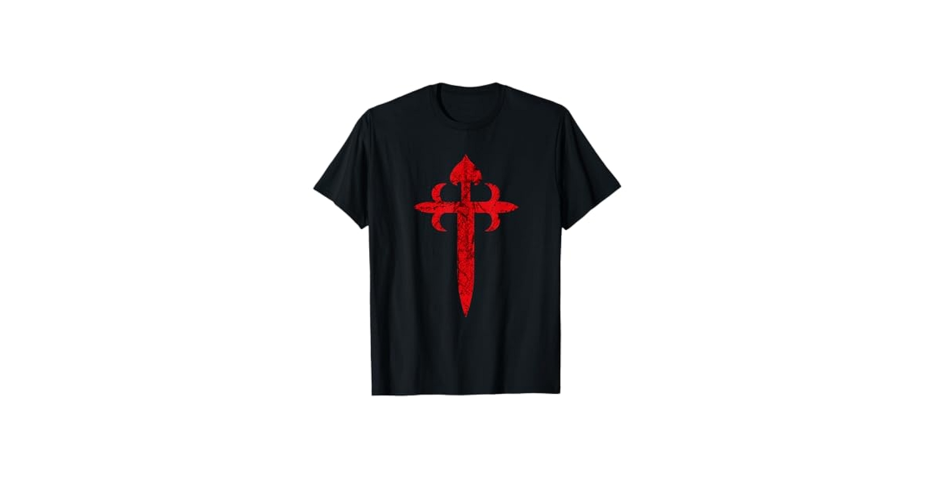 goa Ｔシャツ　十字架 Amazon | クリスチャン 十字架 グランジ効果 黒十字架 Tシャツ