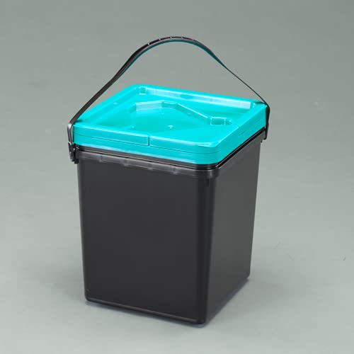 エスコ 角バケツ フタ付 270×270×323mm/16.3L EA991PN-9