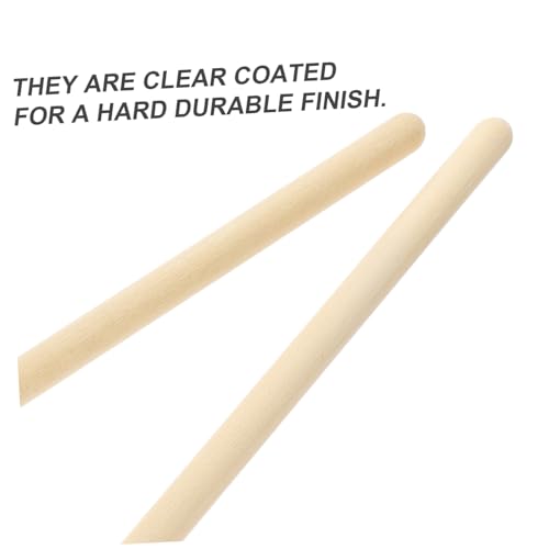 4 pares de baquetas de madera de arce para batería jazz miniatura 6