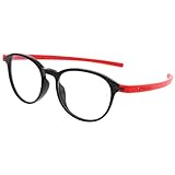 Tag Heuer 3953 Reflex eyeglasses col. 004 Black-Red Rubber new