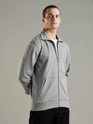 Image of Solid Regular Fit Cotton Jacket