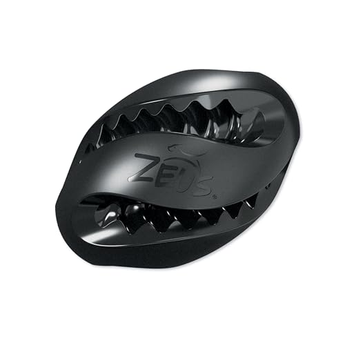 Zeus Chew Chasers Treat Rugby Ball Black 12.5cm - Image 2