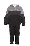 Soft fabric adidas BX2.0 FZ Hoodie Tracksuit, Unisex niños, Grey/Night Grey/Black, 6-9M