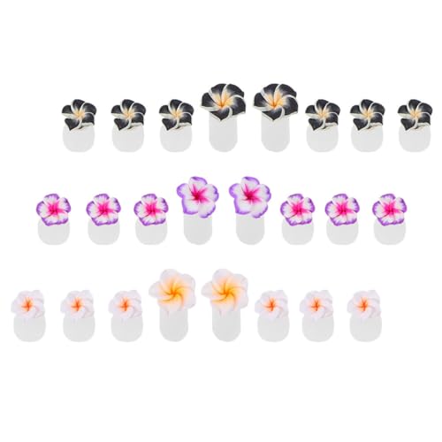 WRITWAA 24 pcs Flower Silicone Toe Separators Decorative Nail Polish Spacers for Manicure Easy to Use Reusable for Home Salon Nail Art