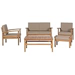 Patioco Manila Lounge-Set Akazienholz Taupe