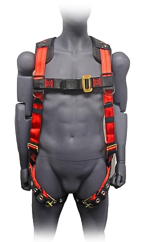 Liberty Line Democracy Essential 5-Point Full Body Harness with Removable Back-Shoulder Pad, TB Legs (ANSI)