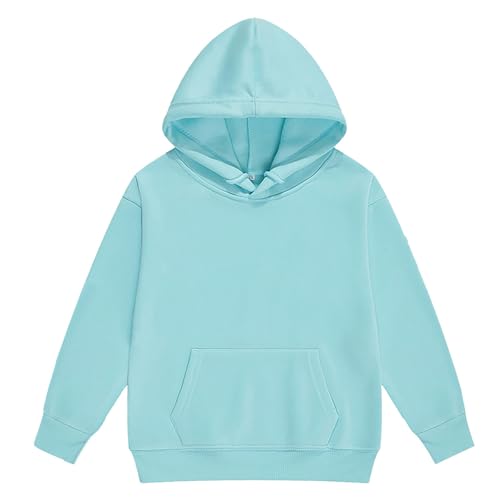 Girls Boys Tracksuit Athletic Sweatsuits Pullover Hoodie 2 Pieces Kids Sweatshirt and Jogger Sweatpants Outfits Set(Blue, 12-13 Years)2