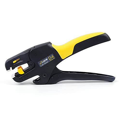 Wire Stripper,Zhushan D4 Worked for (Similar to 0.08-10mmÂ²ï¼‰Self-Adjusting Wire Stripper with Spring, 2 in 1 Mini Automatic Wire Stripping Tool for Electronic and Automotive Repair