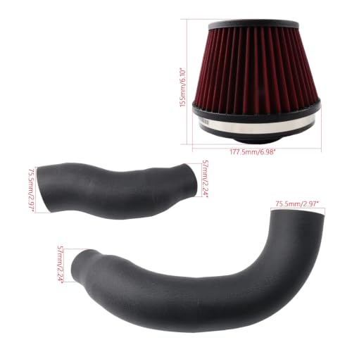 Filtre sec avec kit d'admission d'air froid pour résoudre la restriction du V8 4.0T - 2