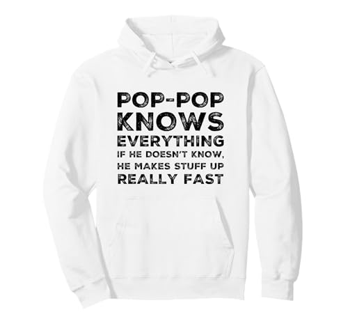 Funny Pop Pop Knows Everything Grandpa Dad Dads ���̓� �p�[�J�[