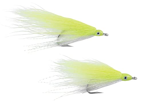 SPRO Fishing SBTTCW-2/0 Bucktail Teaser 2/0 Chart/White O'Shaughnessy Nkl 2/0