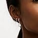 CERSLIMO Gold Pearl Drop Earrings for Women | S925 Sterling Silver Post Simulated Shell Teardrop Pearl Hoop Dangle Earrings, Hypoallergenic Cubic Zirconia Huggies Earrings Bridesmaid Jewelry
