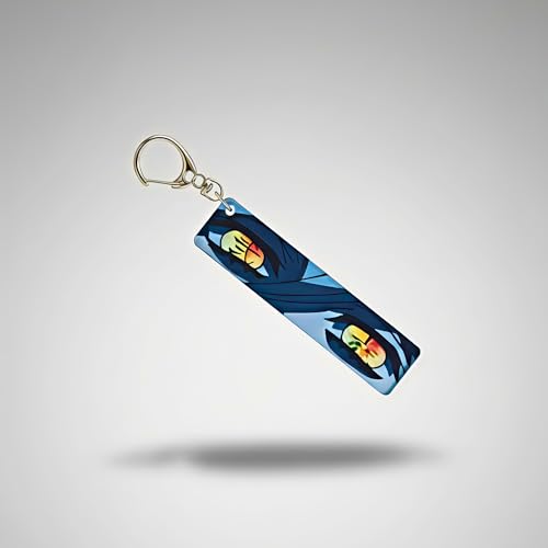 Image of Dem-on Slayer Anime Acrylic Glowing Eyes Keychain | Luminous Eye Glow Key Ring | Premium Otaku Accessory for Bags, Bikes, Cars, Backpacks & Key Holder