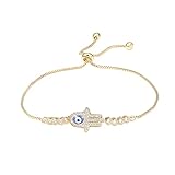 evil eye bracelets gold bracelets for women cartier love bracelet 18K Brass gold plated Diamond...