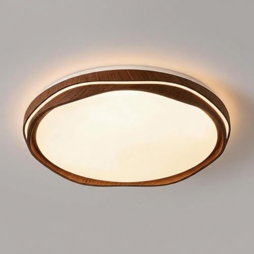 Plafonnier encastré grain de bois luminaire plafond fer vintage ferme LED 3 CCT