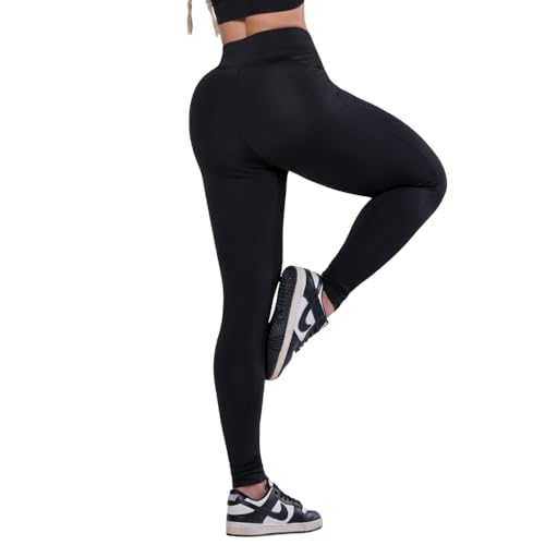 Calça Legging Fitness Grace Cintura Alta Preta Academia Feminino BRAZILIAN FITNESS AQN (BR, Alfa, GG