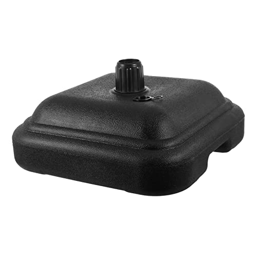 ibasenice 1 Pieza Base para sombrilla Paraguas pie de sombrilla Bases para sombrillas Resistentes Pararse Patio Base de inyección de Arena Base de sombrilla el plastico Black