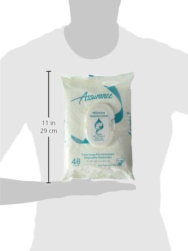 ASSURANCE PREMIUM WASHCLOTHES 12x 8 (48 count)