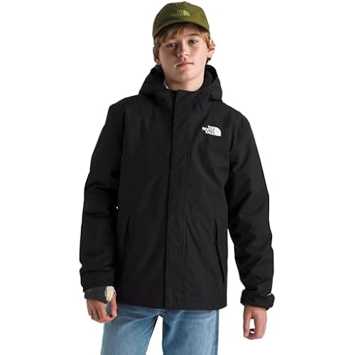 THE NORTH FACE Boys' Warm Antora Rain Jacket | Waterproof, Breathable, Heatseeker Insulation, 3-piece Hood, Zip Pockets