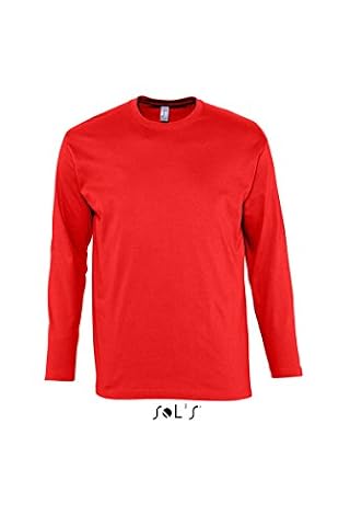 SOLS Sol's Monarch Koszulka Unisex Dorosły, Czerwone, M