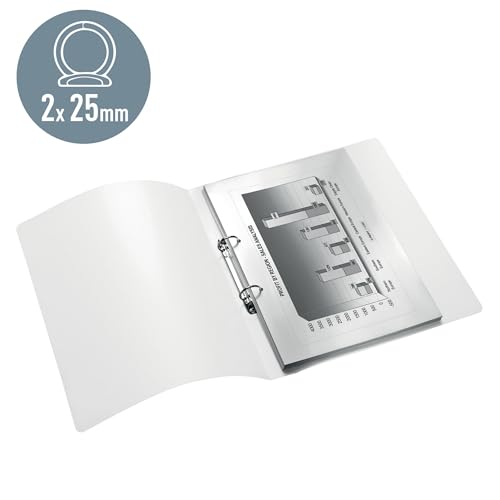 Leitz WOW Ringbuch, A4, 32 mm Rückenbreite, für bis zu 190 Blatt, Grün, WOW, 42570054