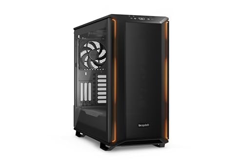 Dark Base 701 Midi Tower PC Case | Mesh Front | Airflow Optimized | 3 Pre-Installed Silent Wings 4 Fans | ARGB Lighting with Controller | Tempered Glass | PWM and ARGB Hub | Black | BGW58