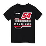 Ty Gibbs NASCAR Geometric Classic Front Cotton T-Shirt - Black