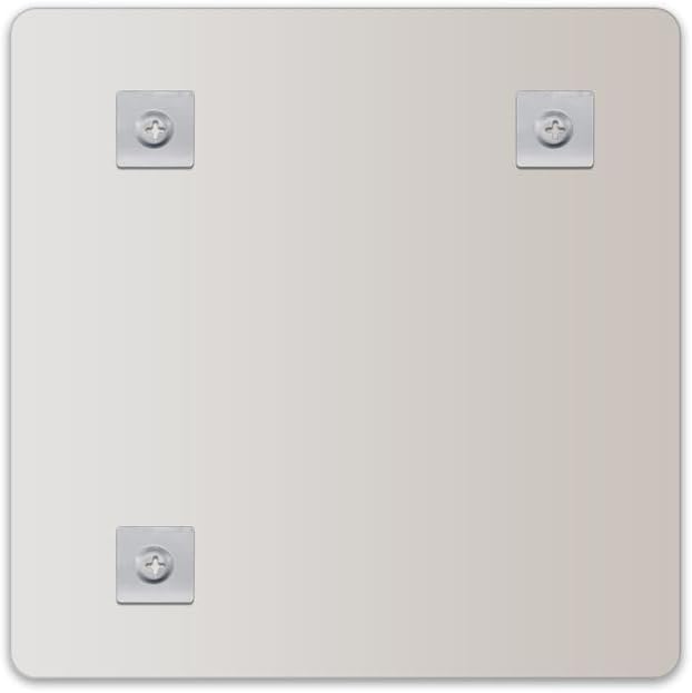 Dulles Glass 30" x 30" Square Mirror for Wall, Frameless Square for Bathroom, Bedroom, Farmhouse, Entryway or Wedding (Hooks Included)