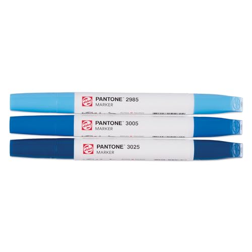 Marqueurs Pantone Talens set de 3 bleus pour réussir vos dégradés sans traces