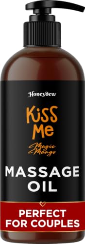 Mango Sensual Massage Oil for Couples - Alluring Tropical Full Body Massage Oil for Date Night and Nourishing Body Moisturizer with Sweet Almond - Vegan Non Greasy & Smooth Gliding Formula (8 Fl Oz)