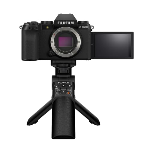 FUJIFILM X-S20 (26 MP, 6.2K 30P, FHD 240P 10x Slo mo, AI Processing,IBIS System, VLOG Mode) with Free TG-BT1 Bluetooth Tripod Hand Grip by Fujifilm - Used condition - US$1091.73