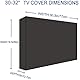 NONMON TV Abdeckung für 30-32 Zoll TV, Outdoor TV Staubschutz Schutzhülle 600D Oxford PVC Beschichtung Heavy Duty Wasserdicht Außenbereich Bildschirmschutz Universal Displayschutzfolie für Fernseher