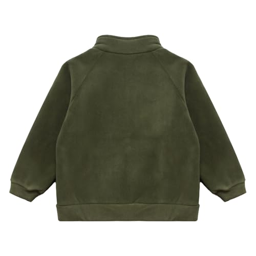 YiZYiF Boys Girls Fleece Full Zip Sweatshirt Sherpa Outwear Ultra Soft Jacket Long Sleeve Warm Coat Outfit3