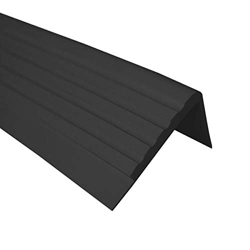 Stair Anti Slip Nosing Rubber Angle Step Edge RO - 900mm - Black