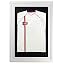 50 X 70cm - White Frame, White Mount, Black Backing Card