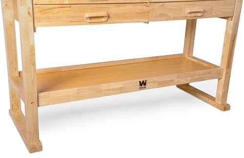 Image of WEN 60-Inch Hardwood Workbench with Four Drawers and Onboard Vise (WB6020)