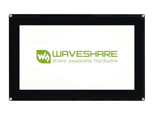Waveshare 10.1inch Capacitive Touch LCD, 1024 × 600 Resolution, Toughened Glass, IPS Panel,...