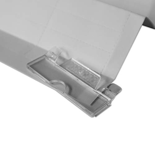 Habercrafts 50 Clear Plastic Suspension File Tabs & Inserts - Hanging File Tabs & Repositionable Label Inserts for Suspension Folders - Image 5