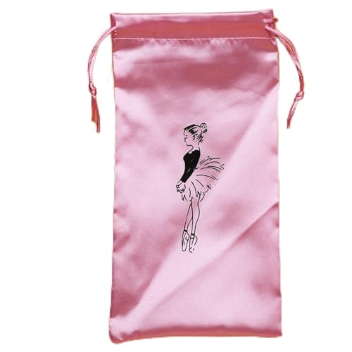 Bolsa de sapato Dance Pointe para balé, bolsa de sapato de dança com cordão, armazenamento e proteção, A2 - Menina rosa, Tendência