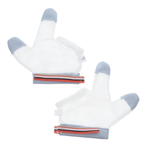 Healeved Beißhandschuhe Aus Atmungsaktivem Nylon Kratzfest Mit Verstellbarem Handgelenksband Schutz Gegen Kratzen Und Fingerlutschen Für Neugeborene