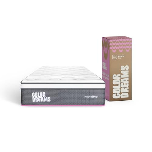 El Mejor Listado de Colchones estandard los 5 más buscados. 45 COLORDREAMS Colchón Individual Pro Hybrid 28 cm | Híbrido Pocket Coil + Memory Foam con Eurotop | Firmeza Media | Hipoalergénico y antiácaros | 100x190 cm | Colchones en Caja...