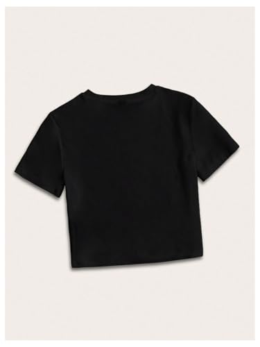 WDIRARA Girl's Lip Graphic T Shirt Short Sleeve Crew Neck Tee Shirt Y2k Top3